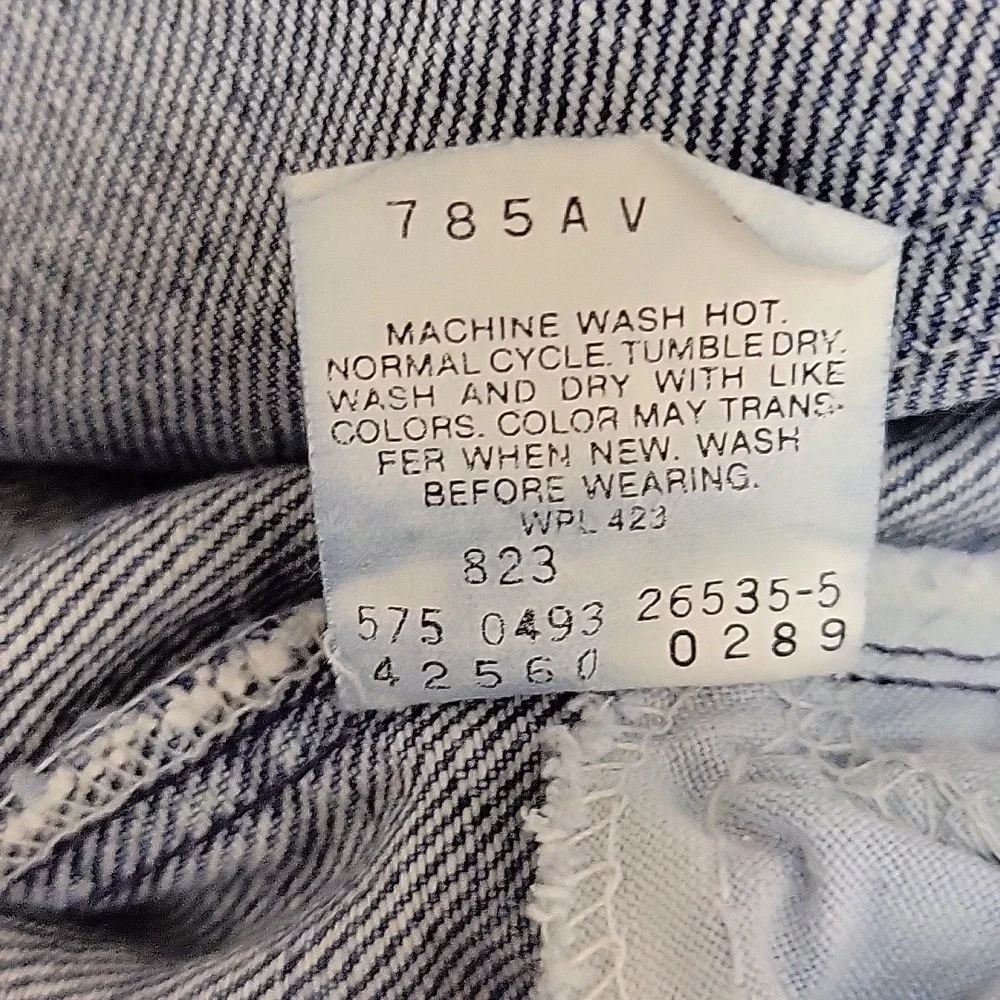 Levi's 560 Relaxed blue Jeans Classic Denim 36 X 36 Vintage orange tag